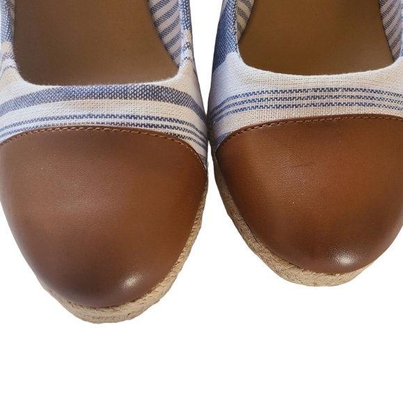 G.H. Bass & Co. Striped Kaitlyn Espadrilles Size 11 - Picture 3 of 8